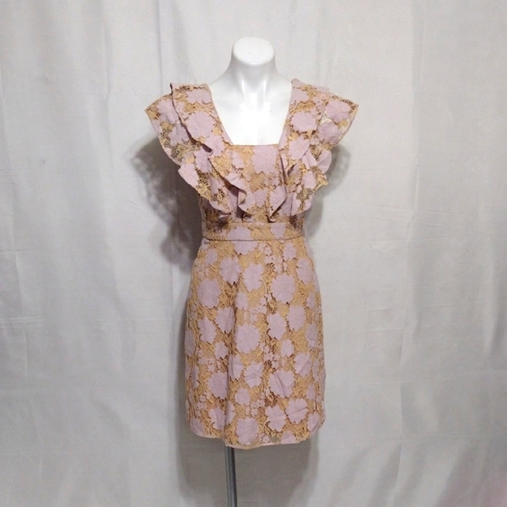 NWT Charles Henry Lace Ruffle Mini Dress Romantic Coquette Garden Party MP - Picture 2 of 13
